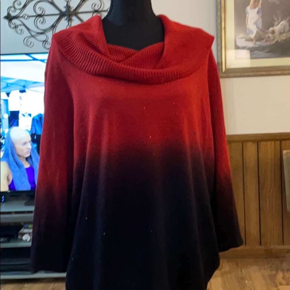 Red ombré’ sweater